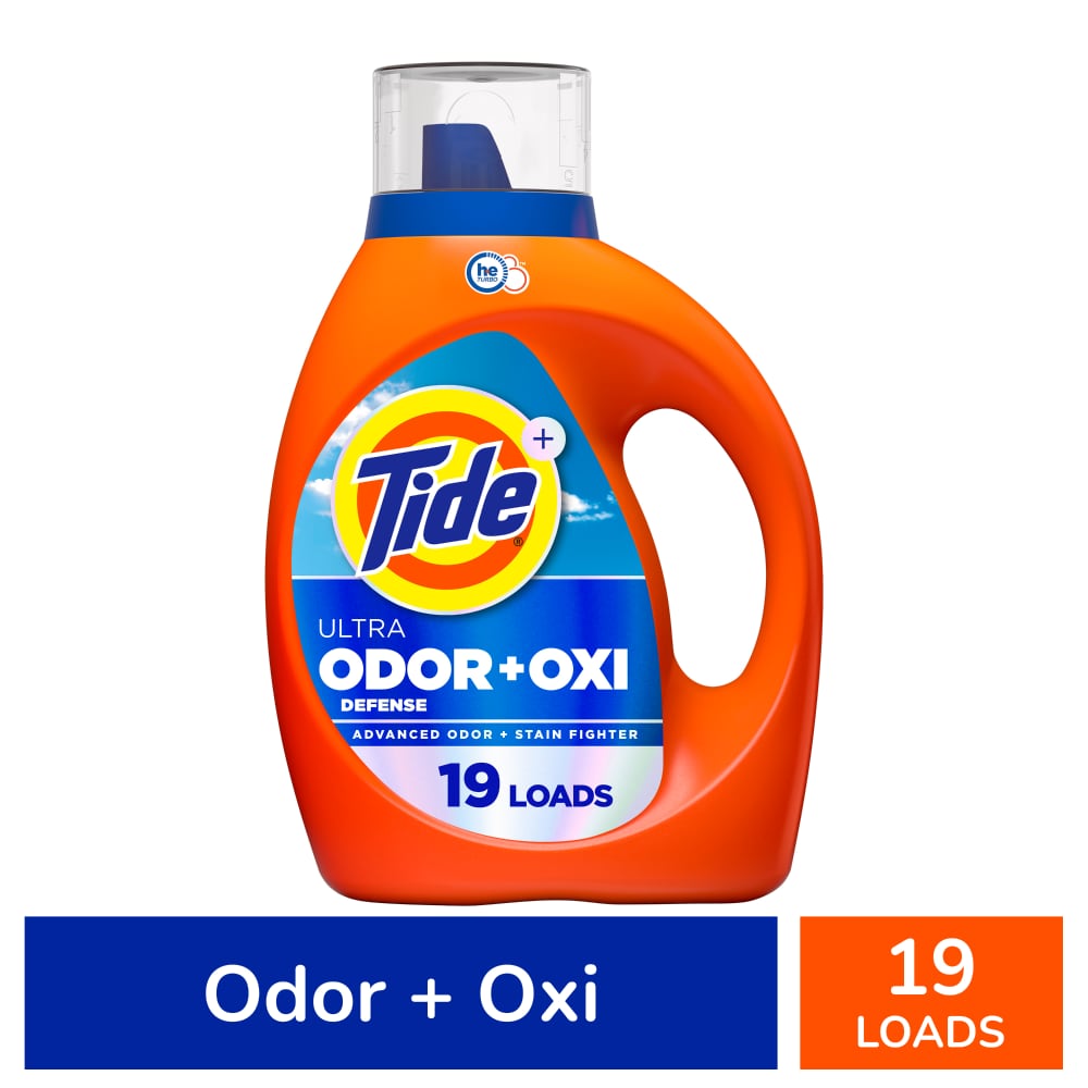 Tide Liquid Odor Defense + Oxi Liquid Laundry Detergent