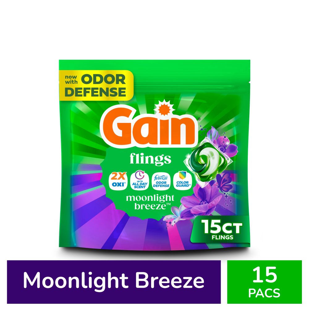Gain Flings Moonlight Breeze Laundry Detergent Pods