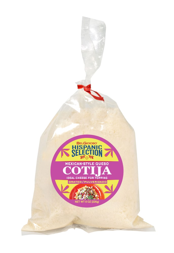 BelGioioso Hispanic Selection Grated Cotija Twist Tie Bag