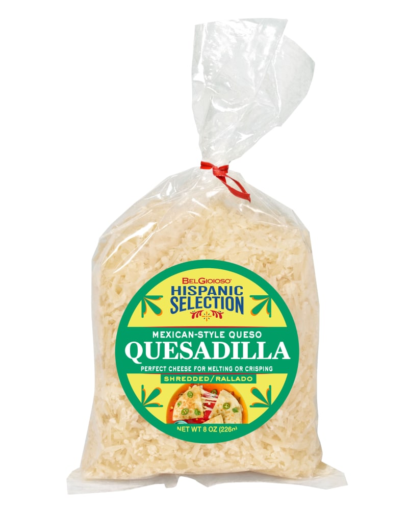 BelGioioso Hispanic Selection Shredded Quesadilla Twist Tie Bag