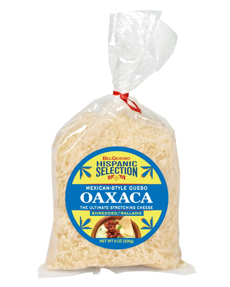 BelGioioso Hispanic Selection Shredded Oaxaca Twist Tie Bag