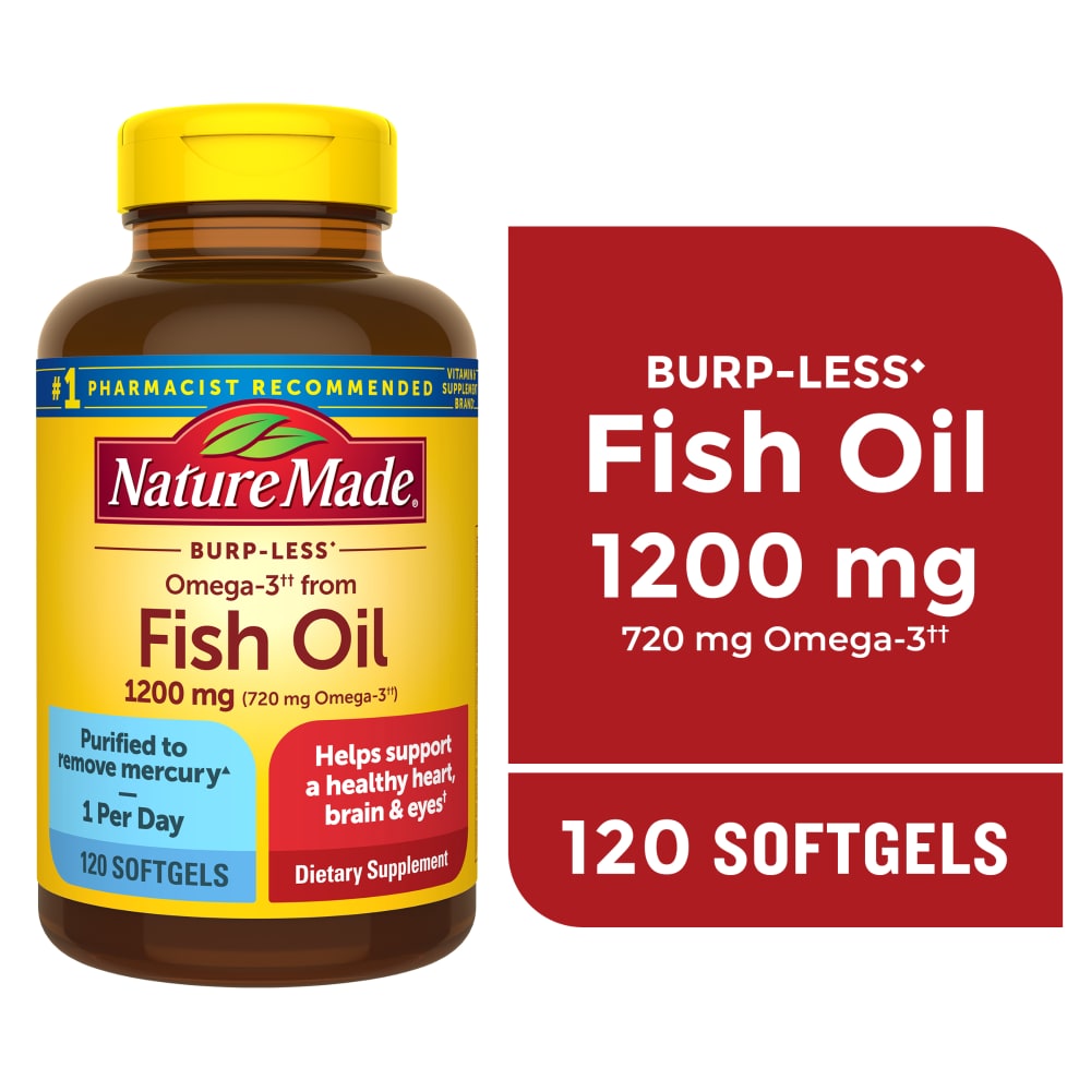 Nature Made® Burp-Less Fish Oil Omega-3 Softgels