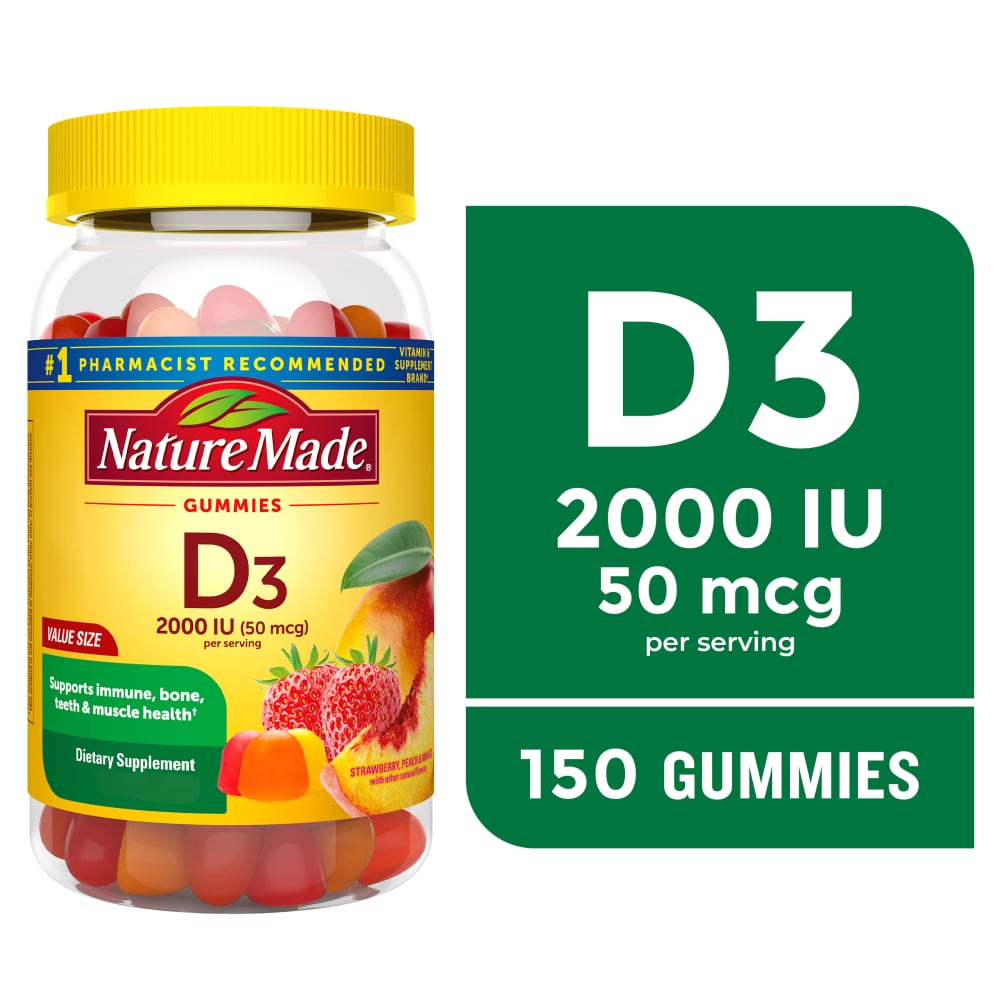 Nature Made® Strawberry Peach & Mango Vitamin D3 Gummies