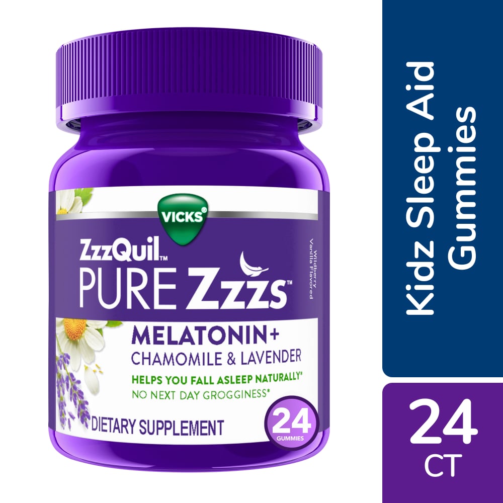 Vicks PURE Zzzs Kids Melatonin Sleep Aid Gummy