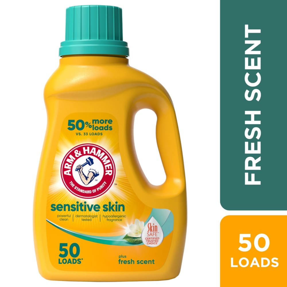 ARM & HAMMER Sensitive Skin Plus Fresh Scent Liquid Laundry Detergent