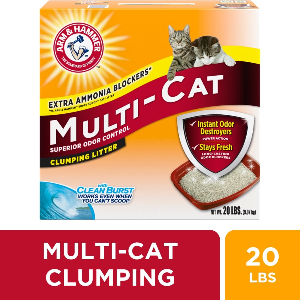 ARM & HAMMER Clean Burst Multi-Cat Clumping Cat Litter