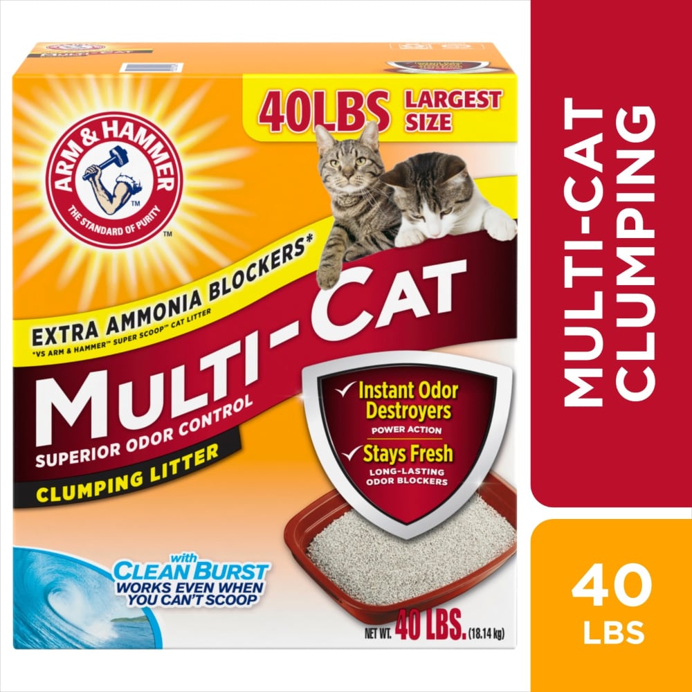 ARM & HAMMER Clean Burst Multi-Cat Clumping Cat Litter