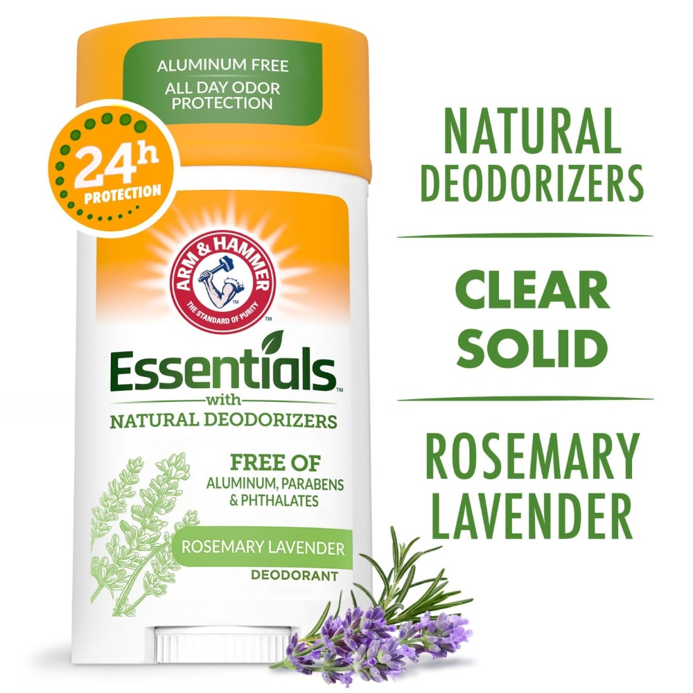 Arm & Hammer Essentials Rosemary Lavender Deodorant Stick with Natural Deodorizers