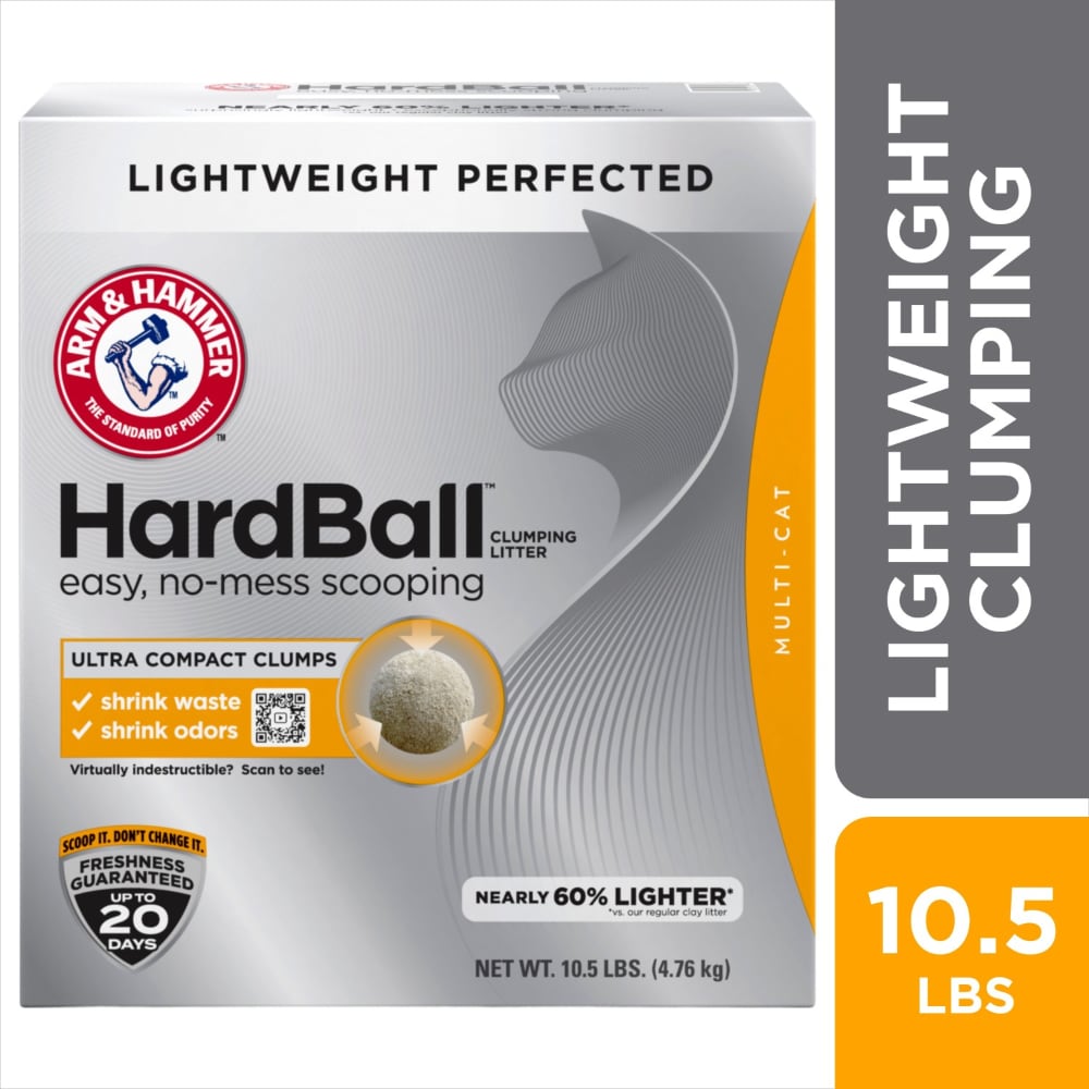 ARM & HAMMER HardBall Lightweight 5-in-1 Clumping Cat Litter