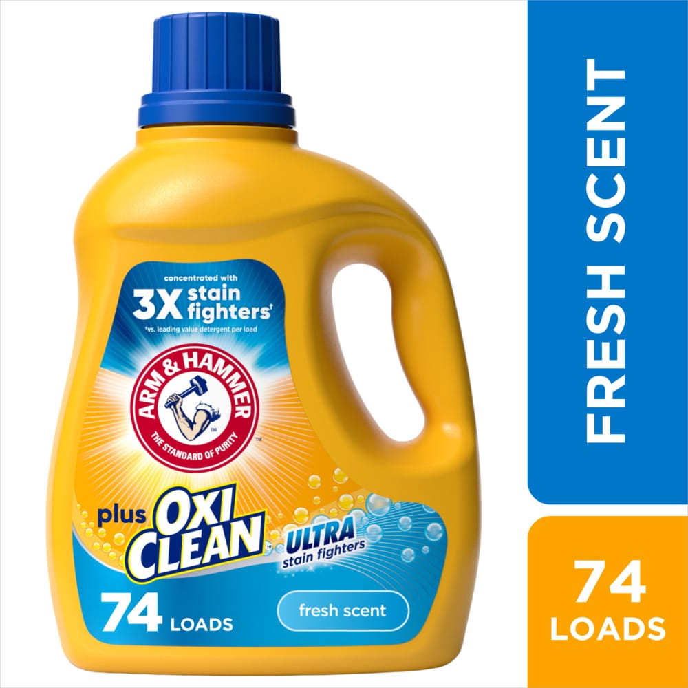 ARM & HAMMER Plus OxiClean Ultra Stain Fighters Fresh Scent Liquid Laundry Detergent