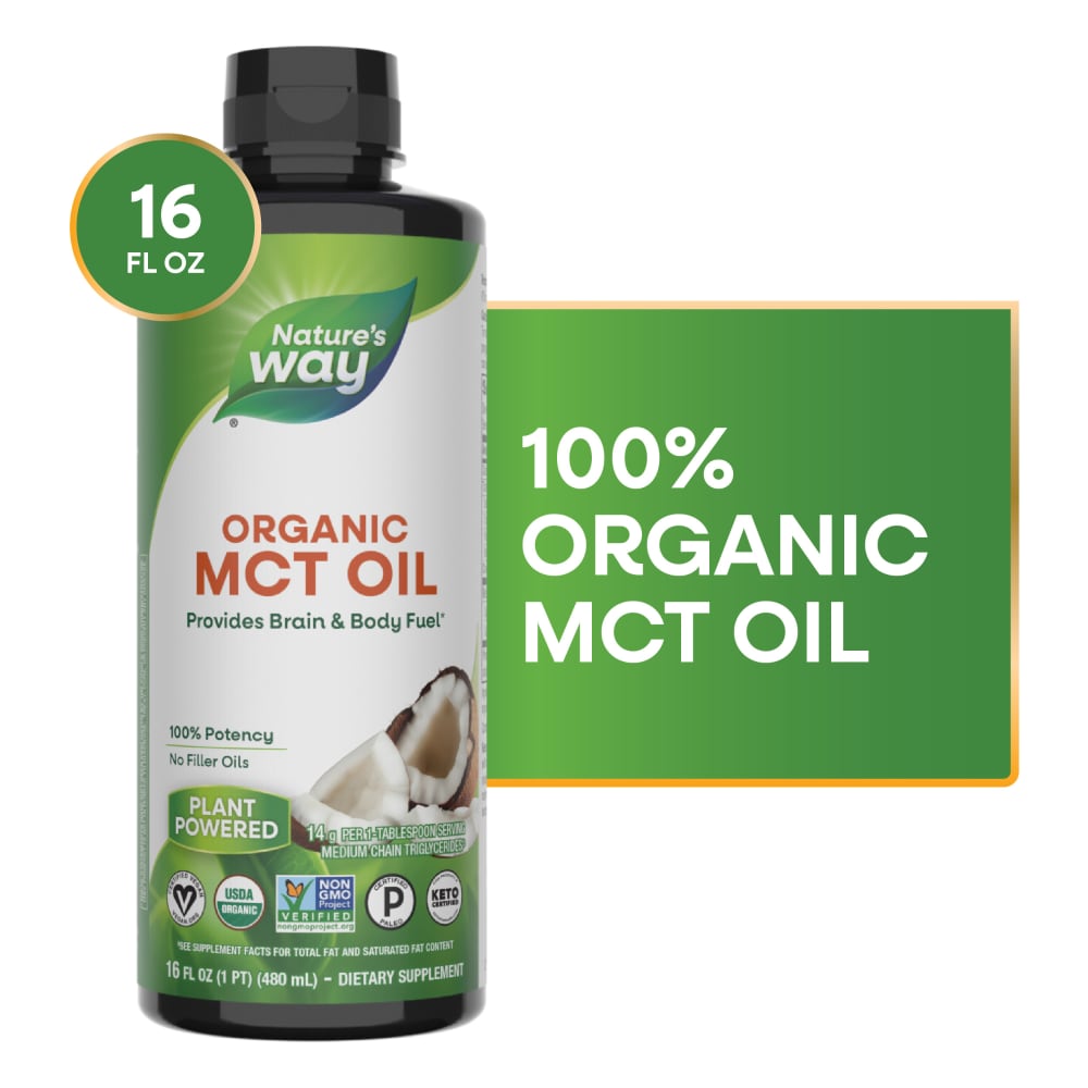 Nature’s Way Organic MCT From Coconuts C8 Caprylic And C10 Capric Acids Keto And Paleo Certified Oil