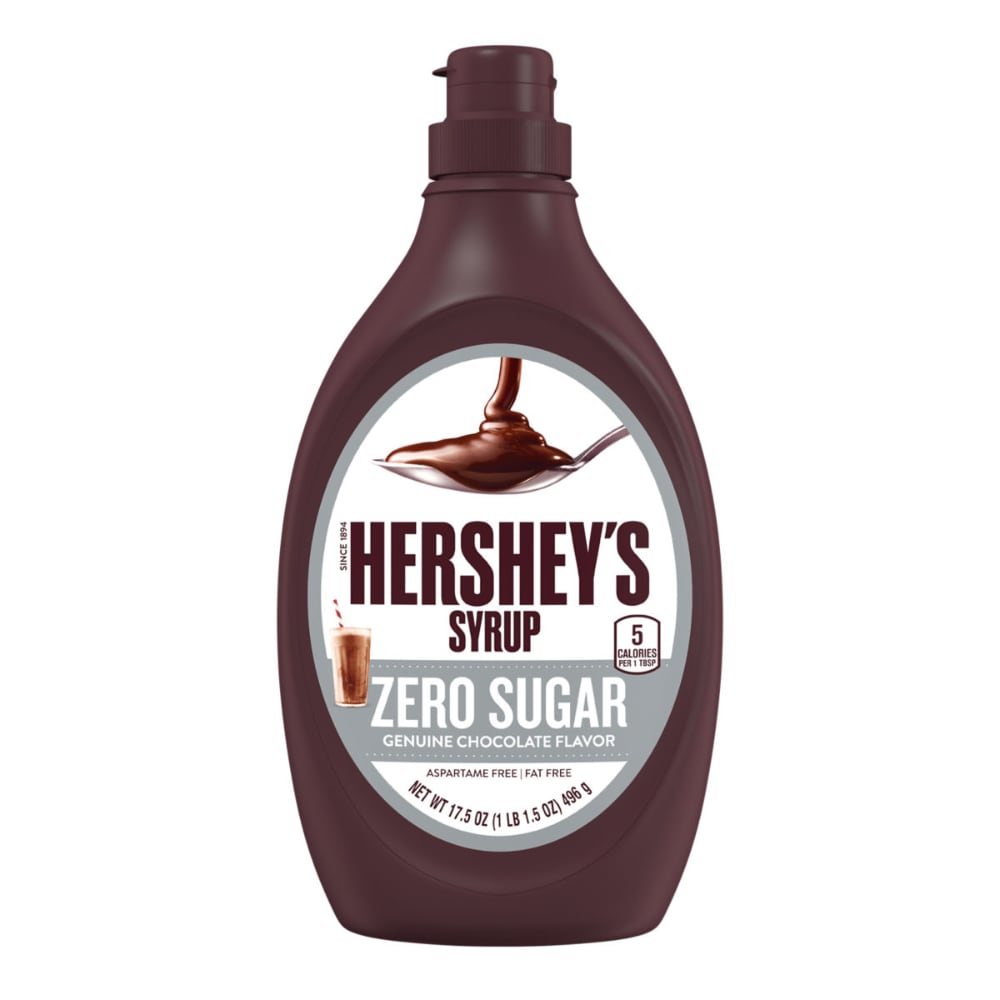 Hershey’s Zero Sugar Genuine Chocolate Flavor Syrup Bottle