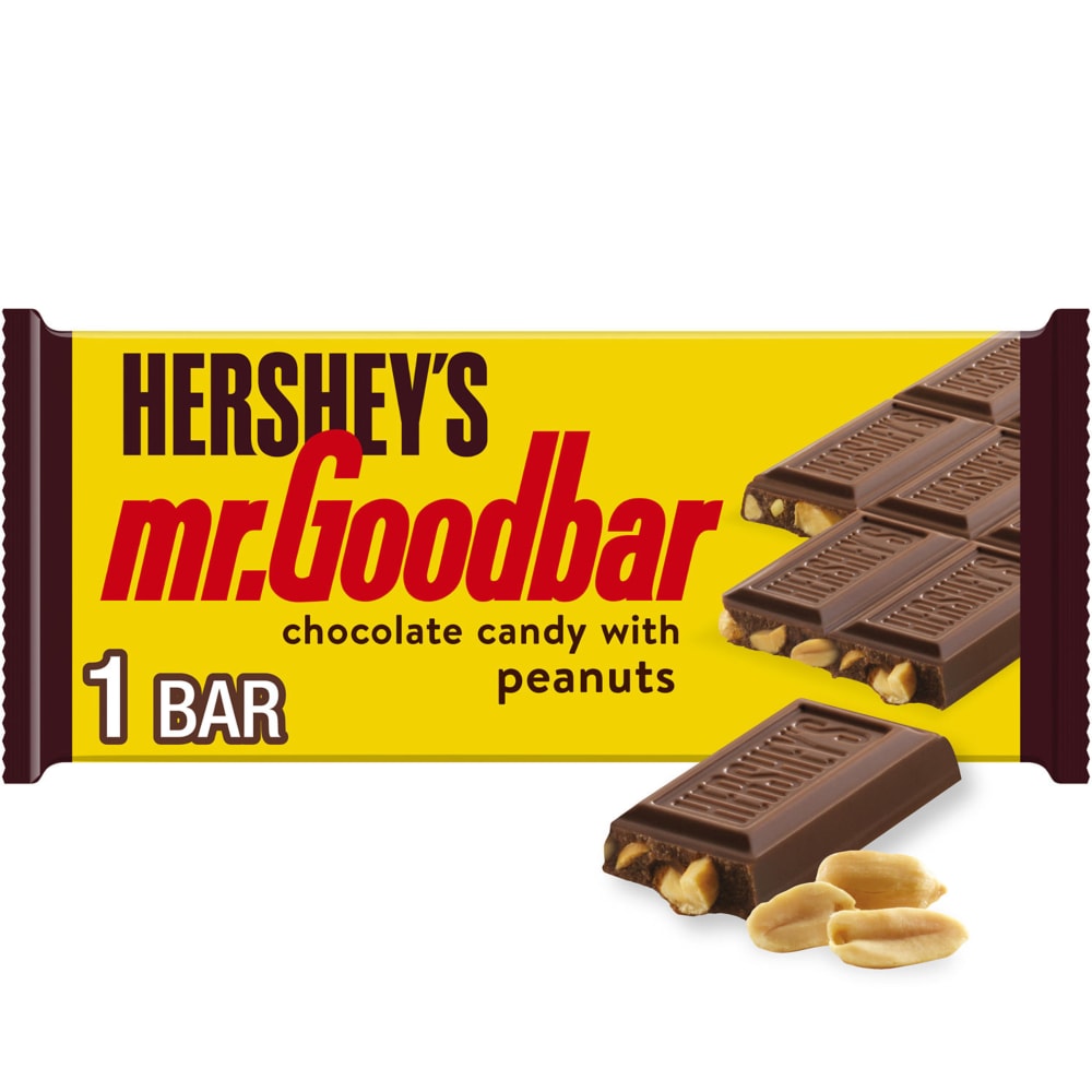 HERSHEY’S MR. GOODBAR Chocolate with Peanuts Full Size Candy Bar