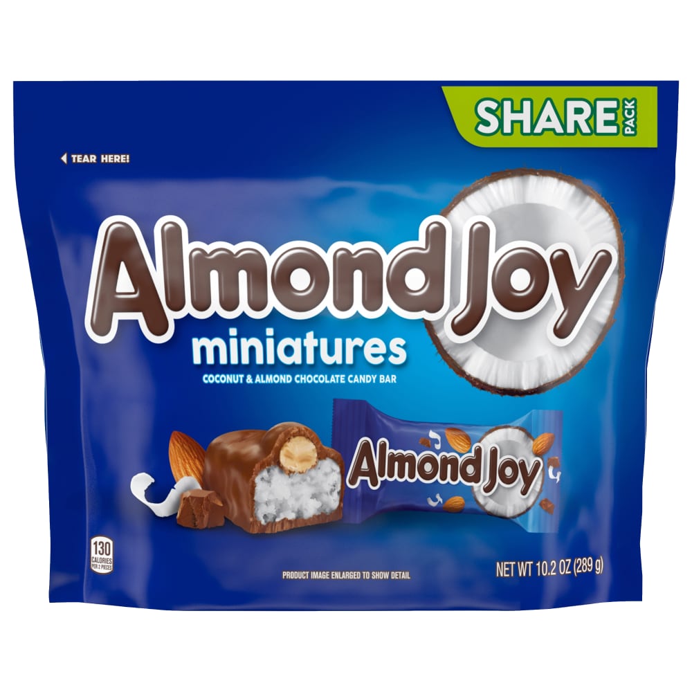 Almond Joy Miniatures Share Pack Stand-Up Candy Bag