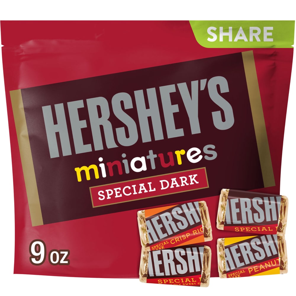 HERSHEY’S SPECIAL DARK Miniatures Assorted Chocolate Candy Share Pack