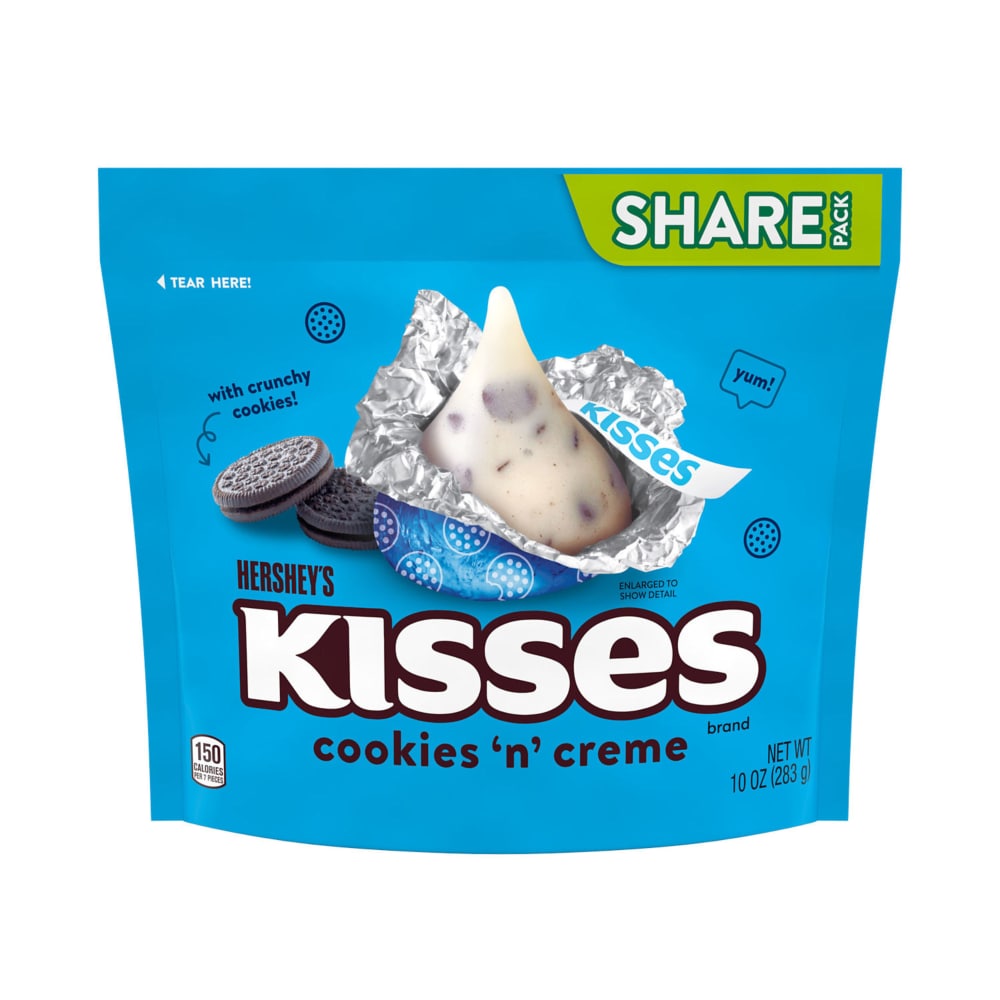 HERSHEY’S KISSES Cookies ‘n’ Creme Candy Share Pack