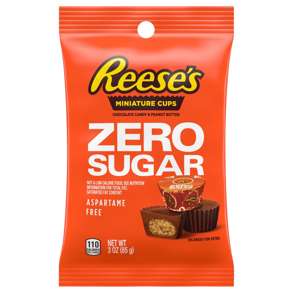 Reese’s Sugar Free Peanut Butter Cups Miniatures Chocolate Candy Bag