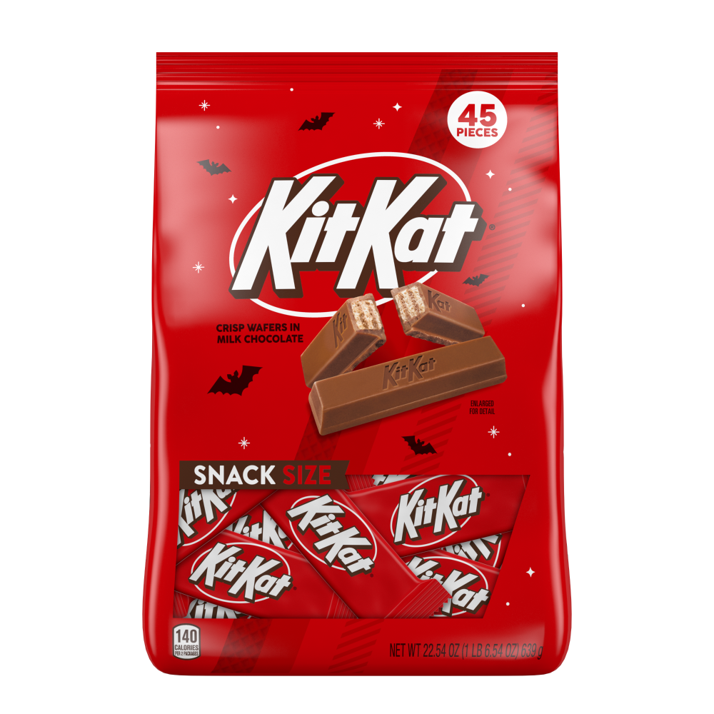 Kit Kat® Crisp Wafers in Milk Chocolate Snack Size Halloween Candy Bars Bag