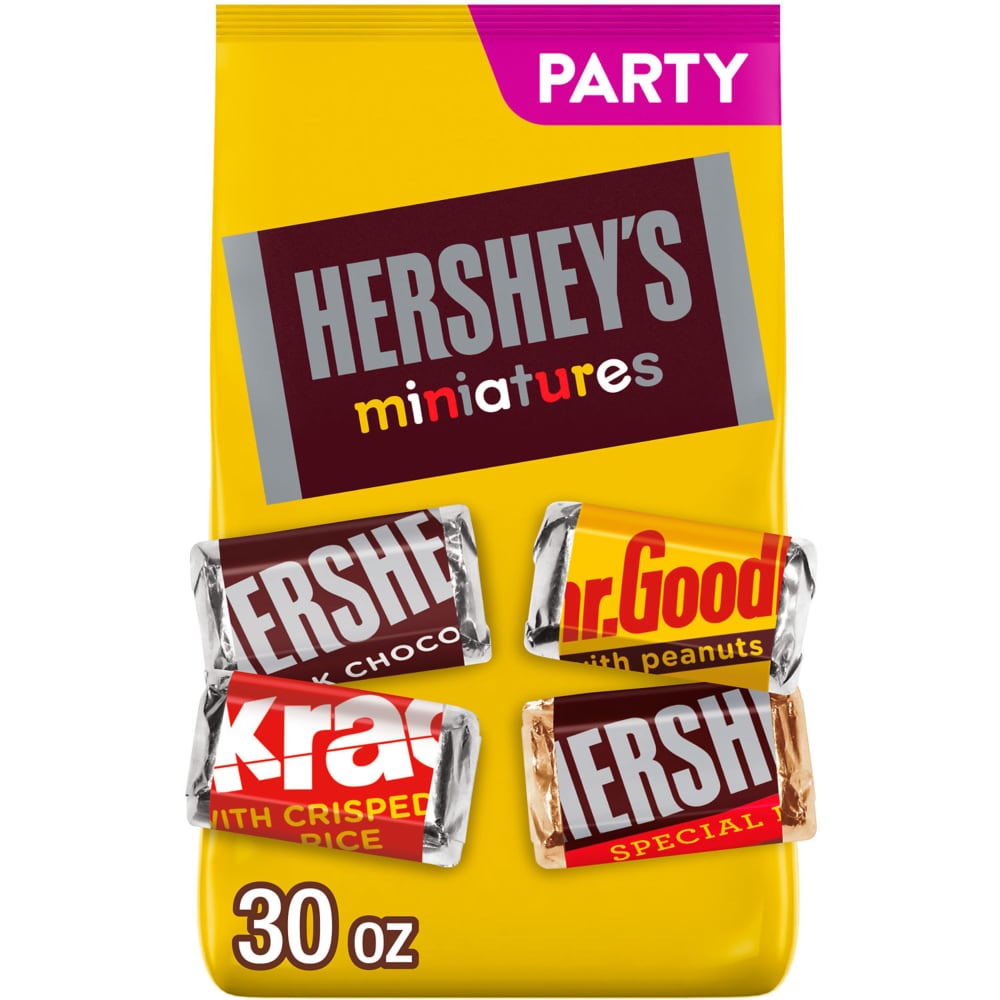 HERSHEY’S Miniatures Assorted Chocolate Candy Bulk Variety Party Pack