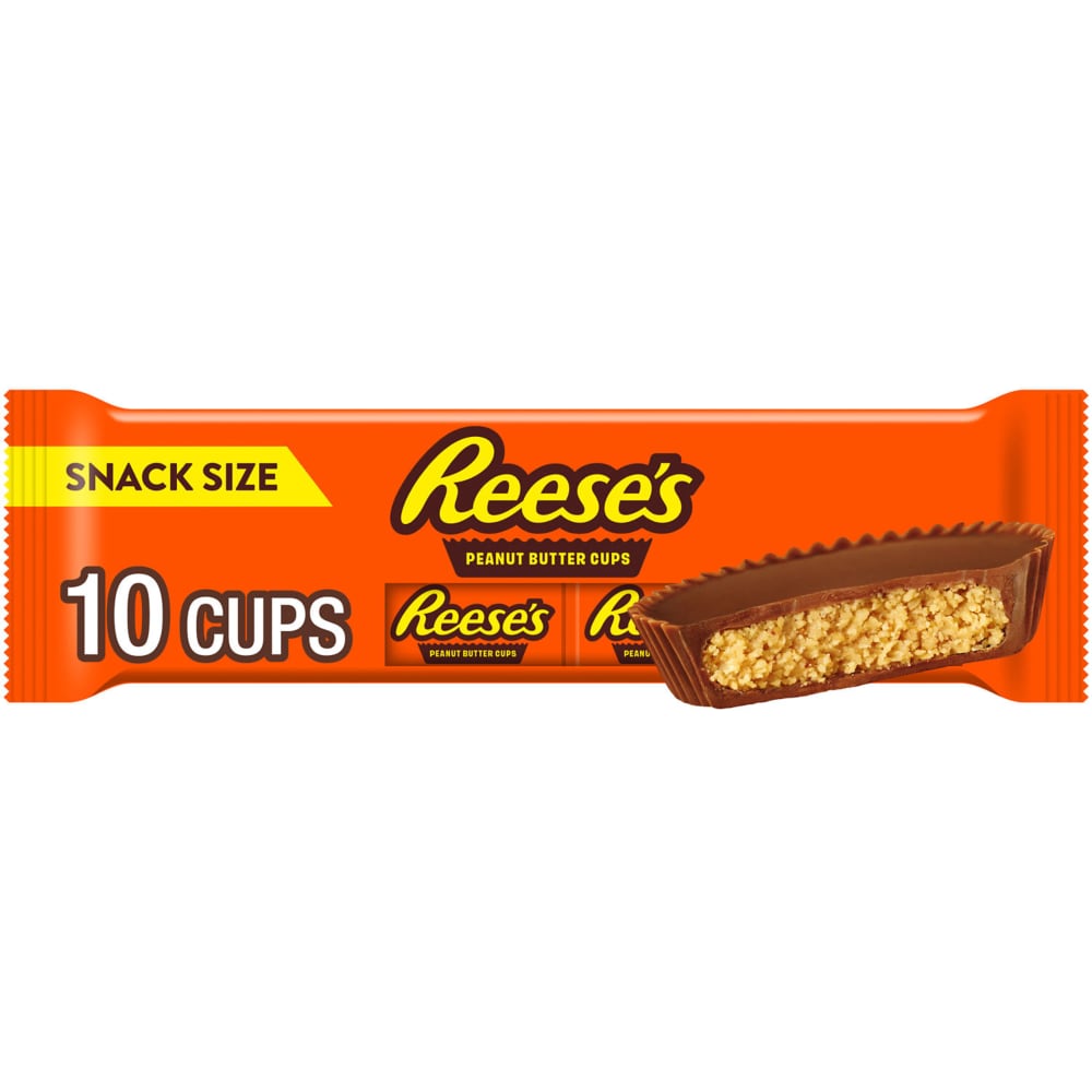 REESE’S Milk Chocolate Snack Size Peanut Butter Cups Candy Packs