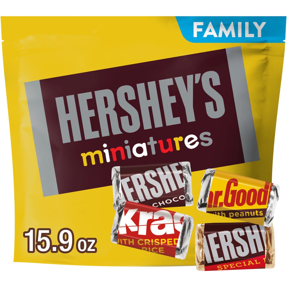 HERSHEY’S Miniatures Assorted Chocolate Candy Family Pack