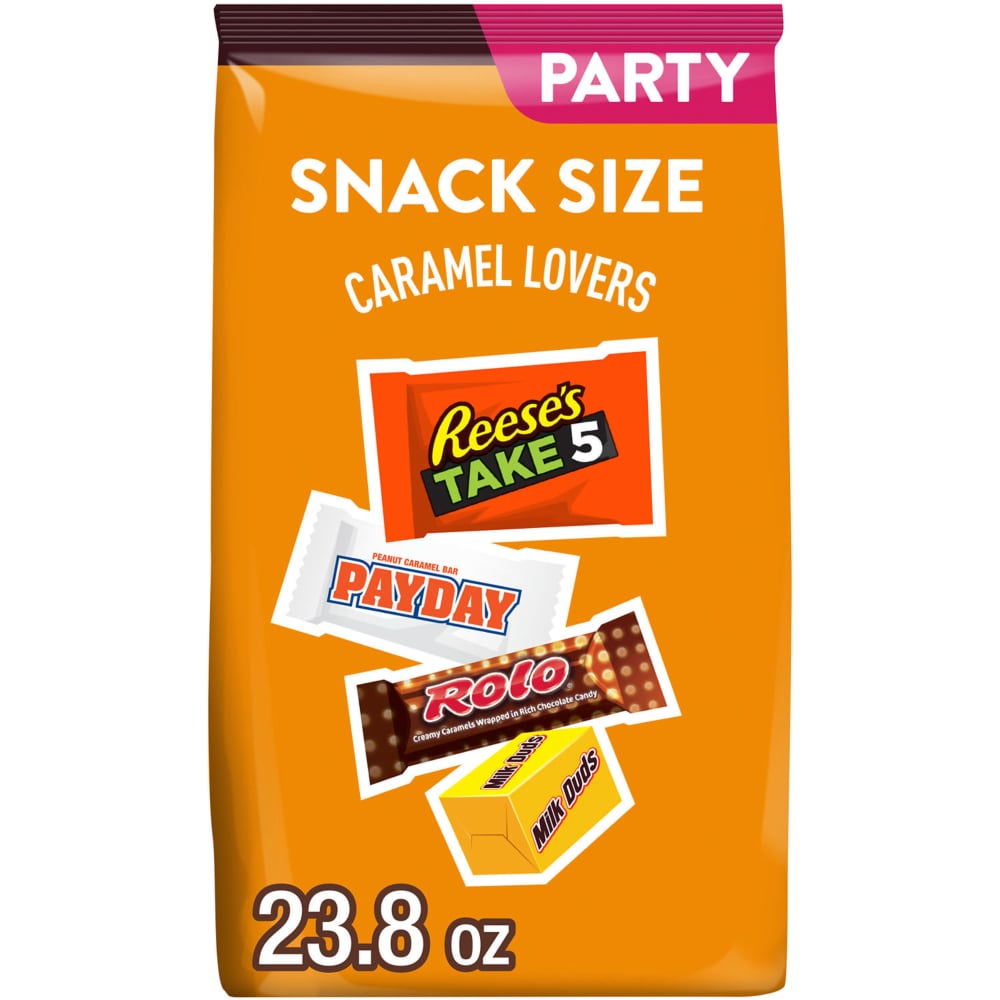 Hershey Assorted Caramel Flavored Snack Size Candy Party Pack