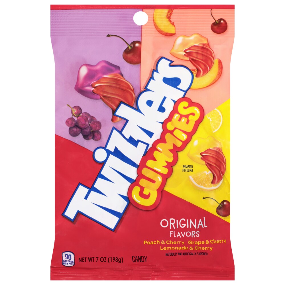 Twizzlers Original Flavors Gummies Candy Bag