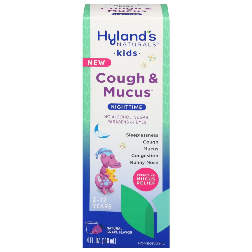 Hyland’s Naturals™ Kids Nighttime Cough & Mucus Grape Medicine
