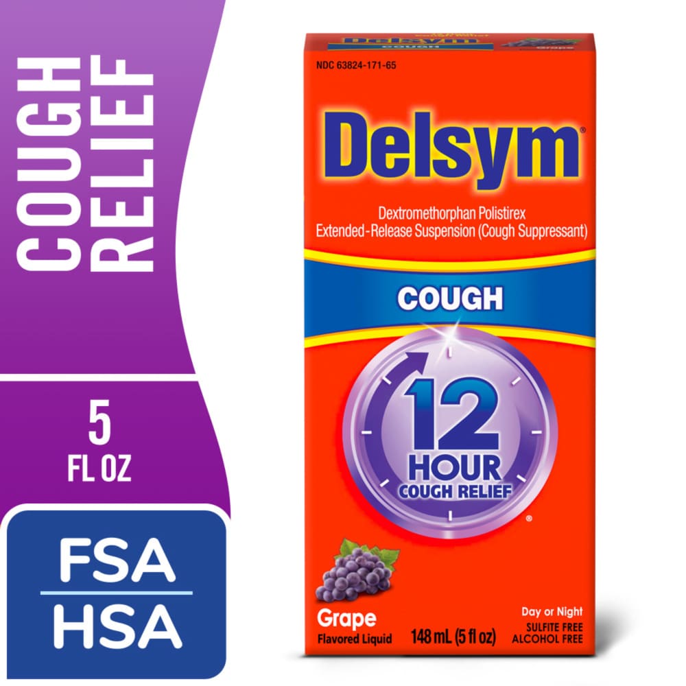 Delsym Adult Cough Grape Liquid