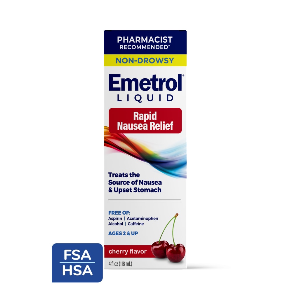Emetrol® Non-Drowsy Cherry Flavored Rapid Nausea Relief Liquid Medicine