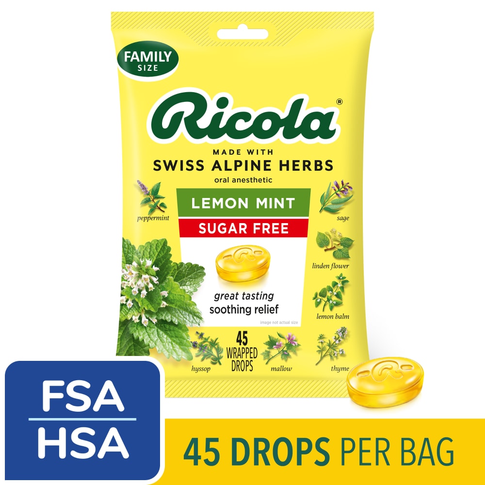Ricola ™ SF Lemon-Mint 45ct Bags
