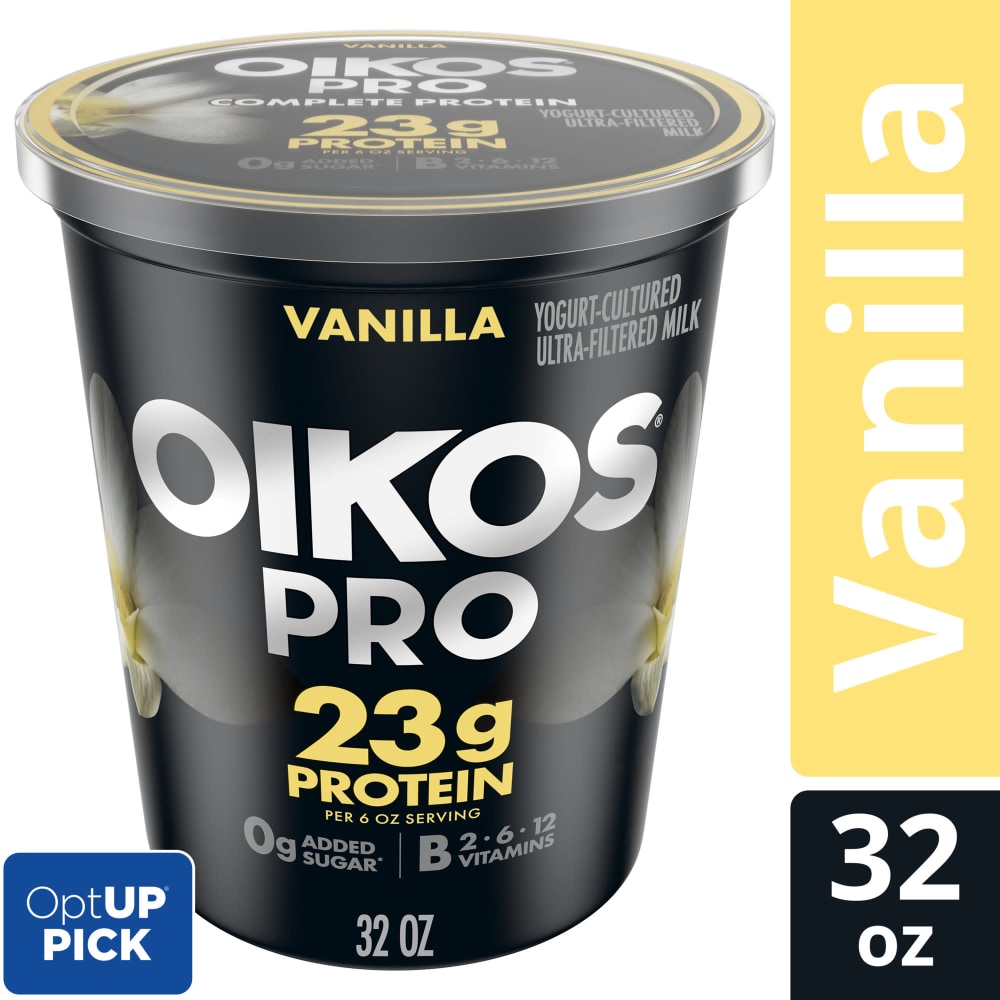 Oikos Pro 23g Protein Vanilla Yogurt-Cultured Ultra-Filtered Milk Product Tub​