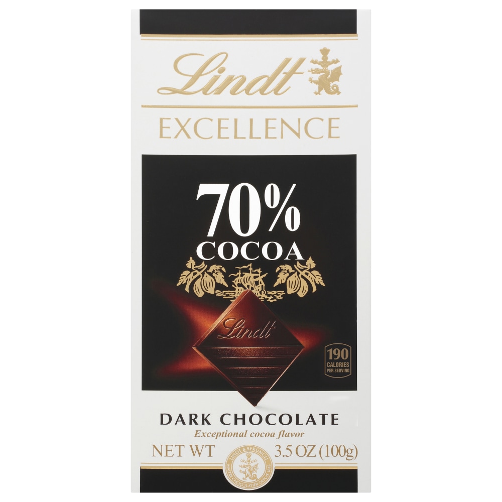 Lindt EXCELLENCE 70% Cocoa Dark Chocolate Bar, 3.5 oz