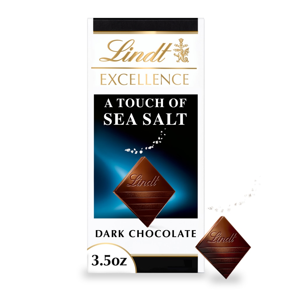 Lindt EXCELLENCE Sea Salt Dark Chocolate Bar, 3.5 oz.