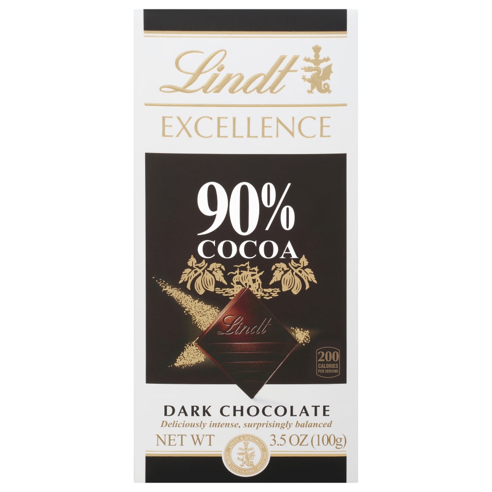 Lindt EXCELLENCE 90% Cocoa Dark Chocolate Bar, 3.5 oz.