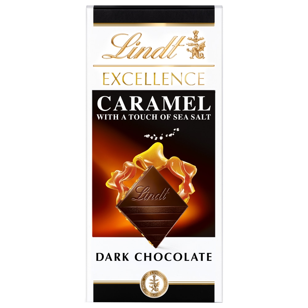 Lindt EXCELLENCE Caramel Sea Salt Dark Chocolate Candy Bar