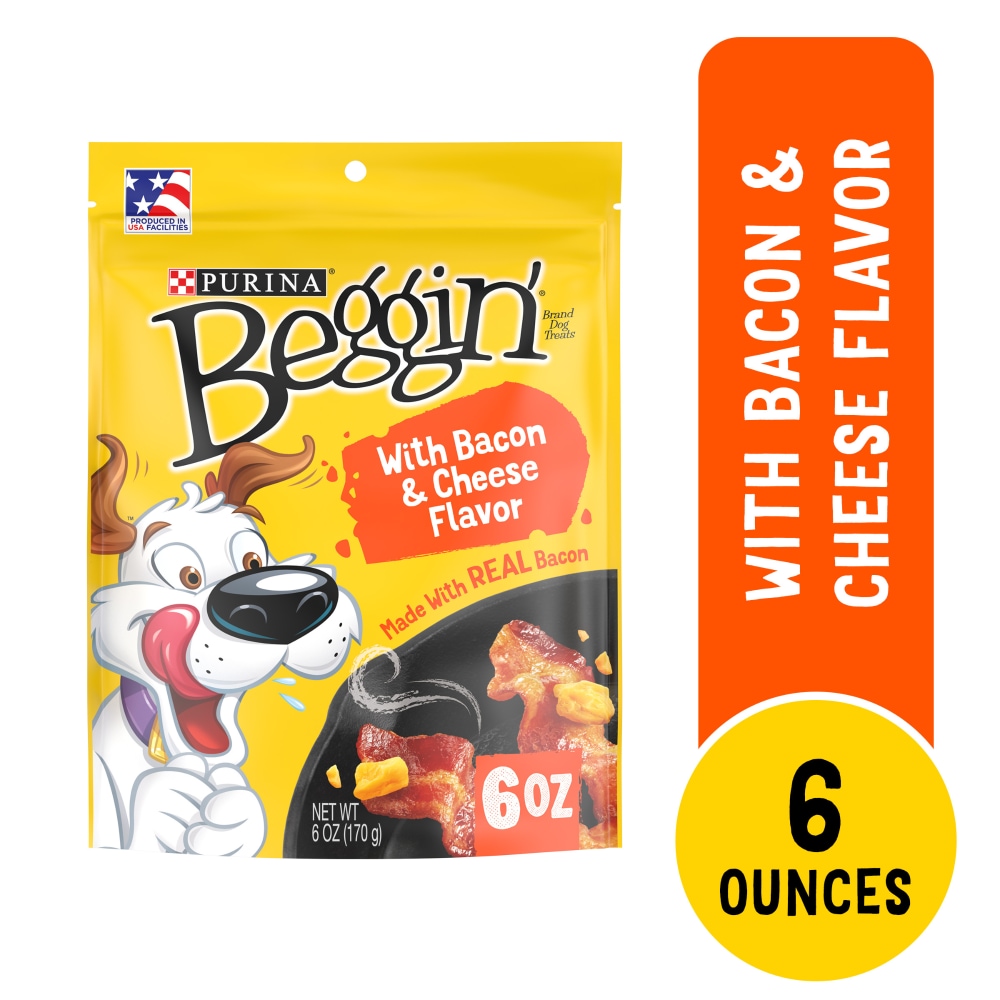 Purina Beggin’ Strips Dog Treats with Bacon & Cheese Flavors