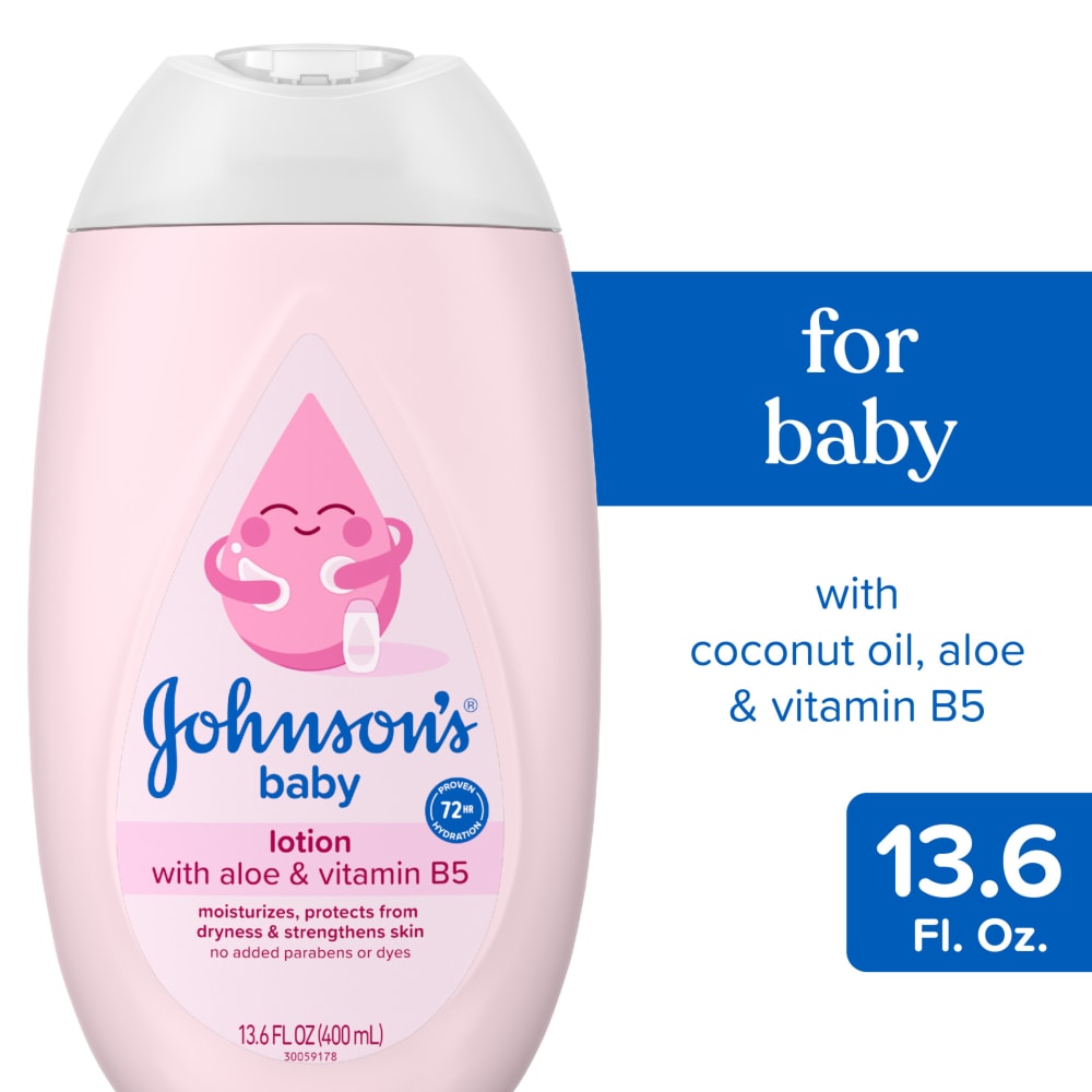 Johnson’s Moisturizing Pink Baby Lotion with Coconut Oil