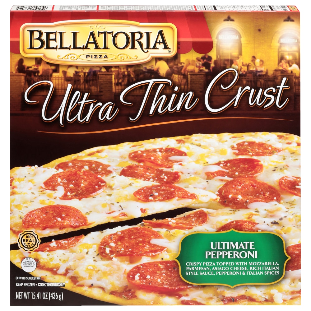 Bellatoria® Ultimate Pepperoni Ultra Thin Crust Frozen Pizza