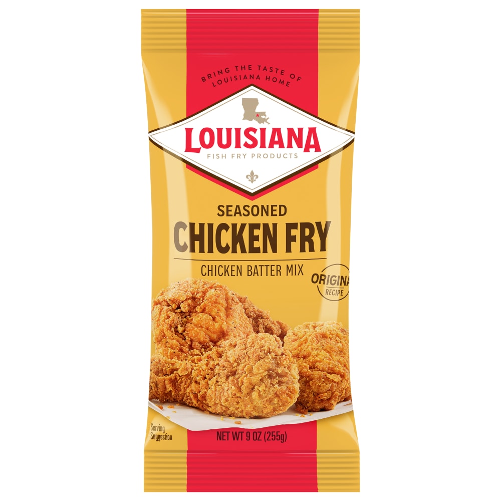 Louisiana Fish Fry Products Seasoned Chicken Fry Chicken Batter Mix