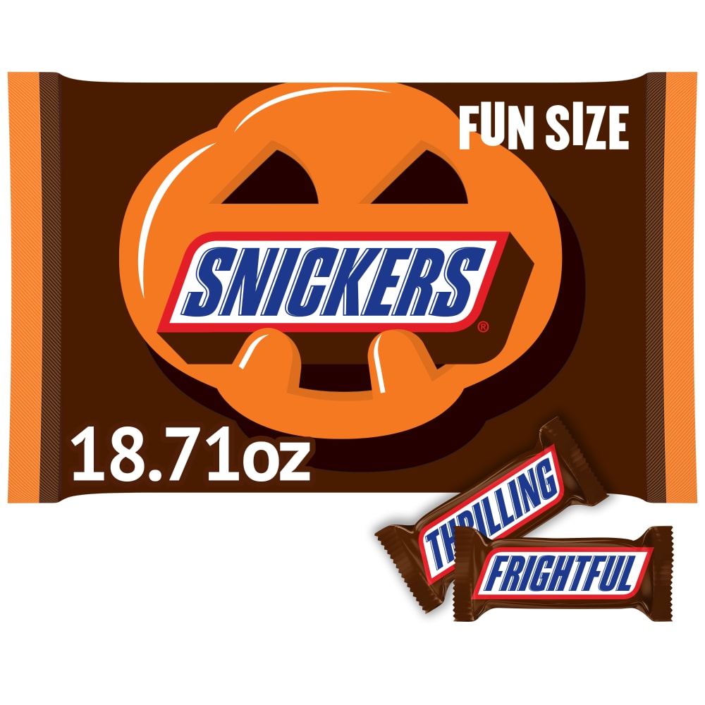 Snickers Spooky Chocolate Bars Fun Size Halloween Candy Bag