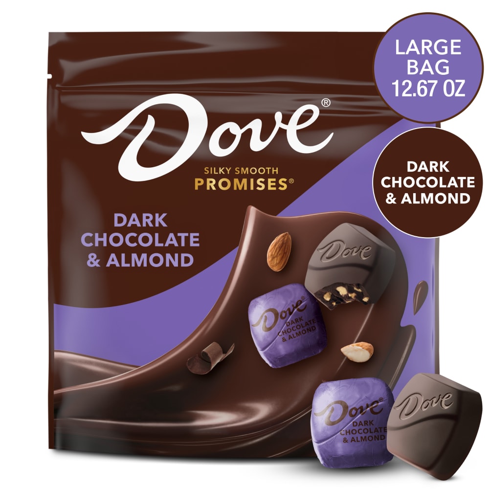 Dove Promises Dark Chocolate Almond Candy Bag