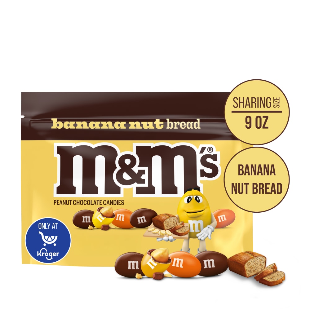 M&M’S Banana Nut Bread Chocolate Candy Sharing Size Candy Bag