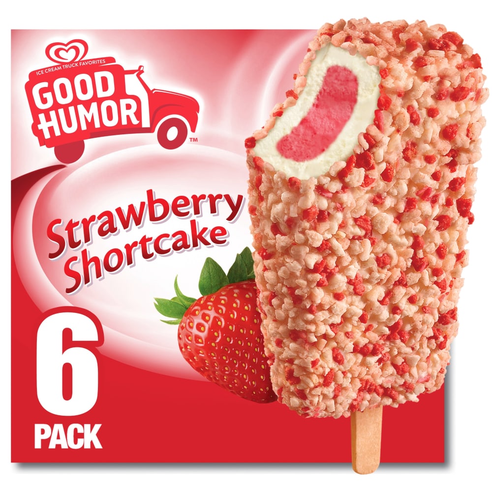 Good Humor Frozen Dairy Dessert Bars Strawberry Shortcake