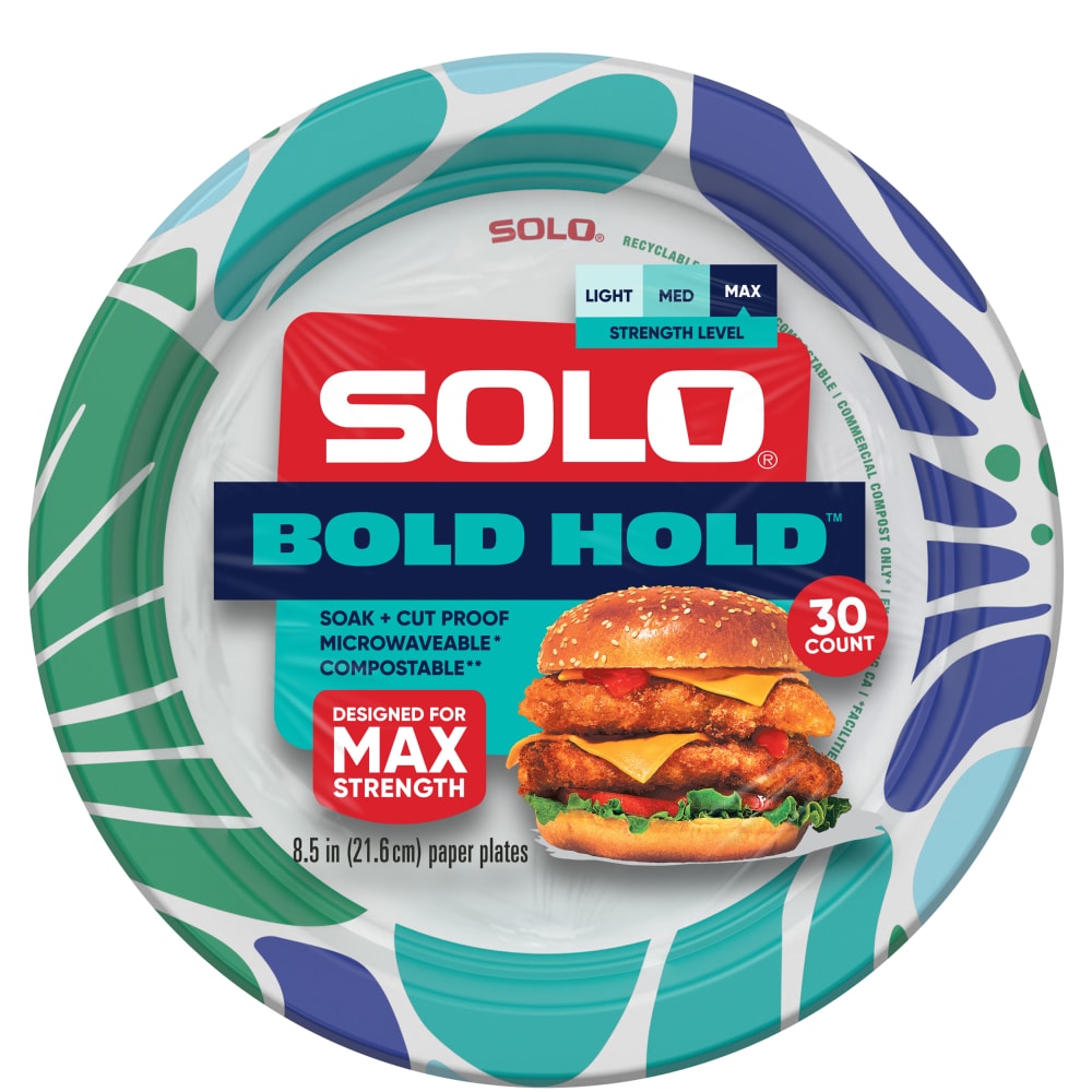 Solo® 8.5 IN TIDEPOOL/BOTANIK PAPER PLATE –