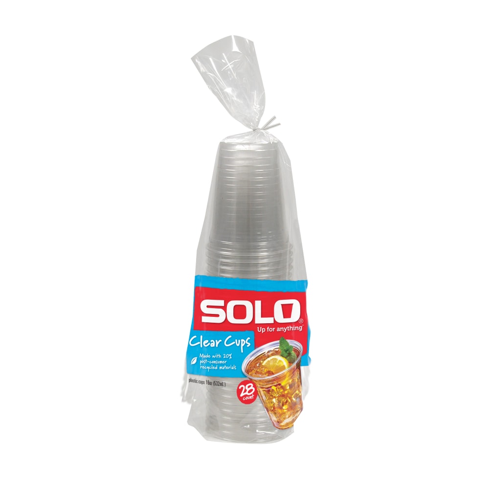 Solo® 18 oz RPET Plastic Cups – Clear