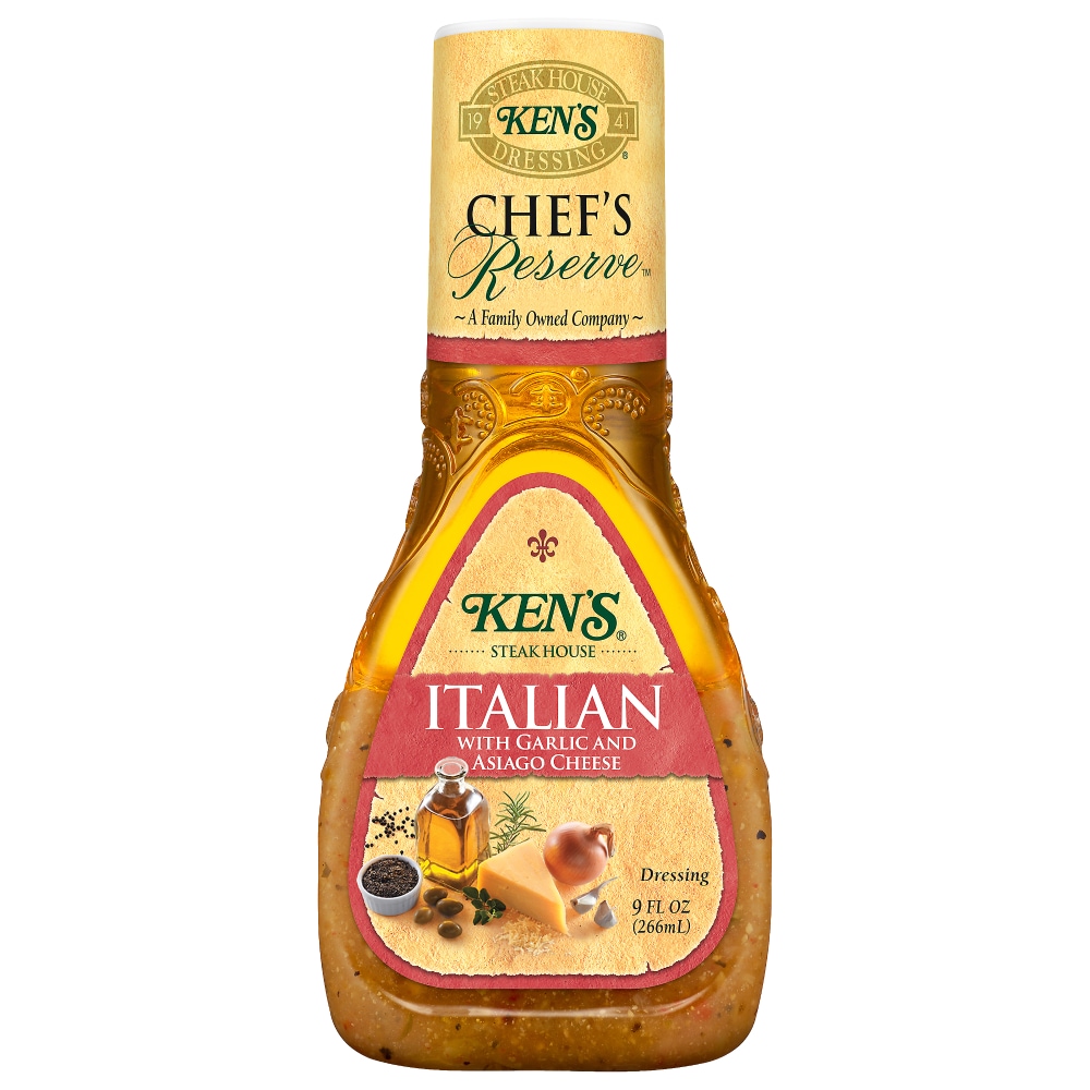 Ken’s® Steak House Italian With Garlic and Asiago Cheese Dressing