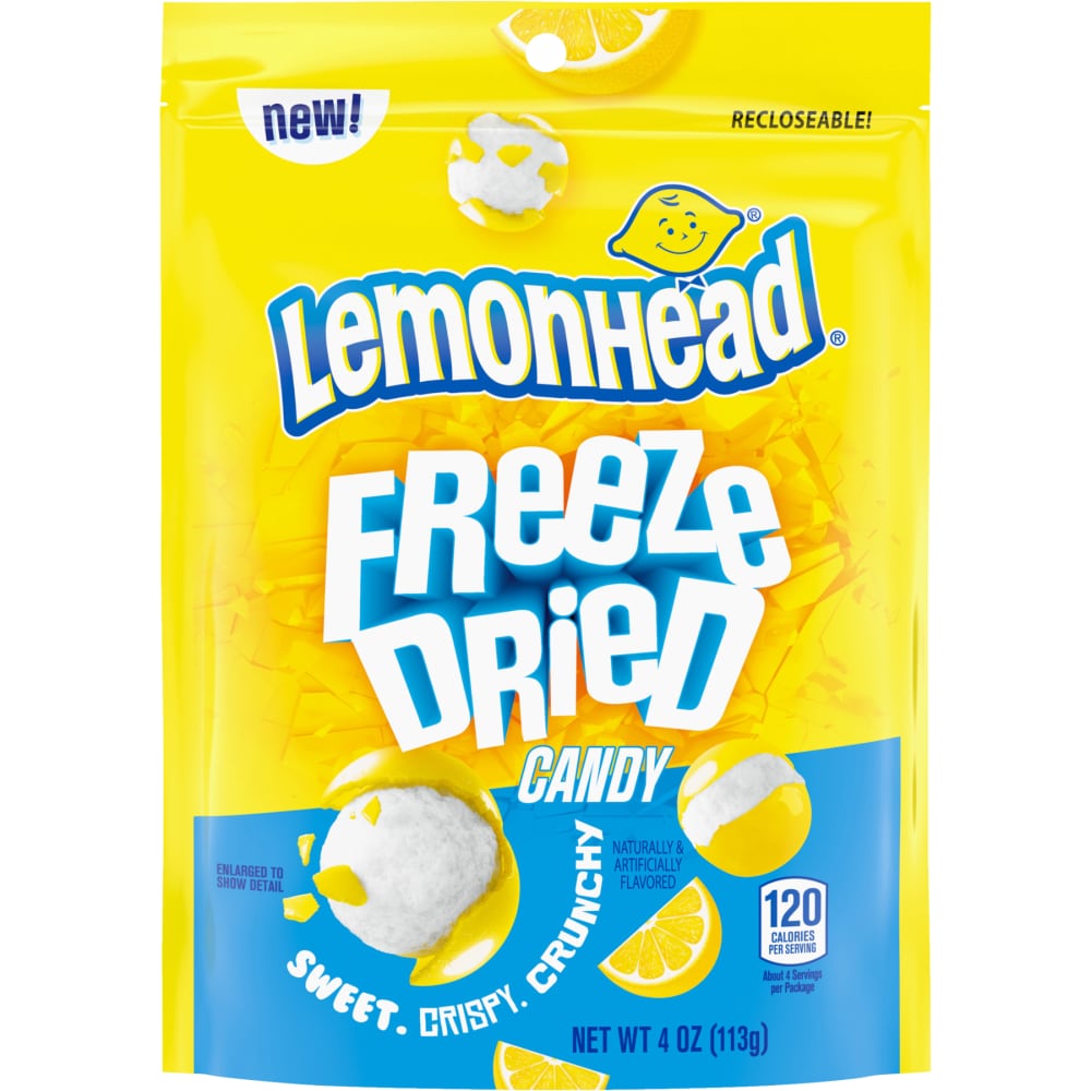 Lemonhead Freeze Dried Candy Recloseable Bag 4.0 oz