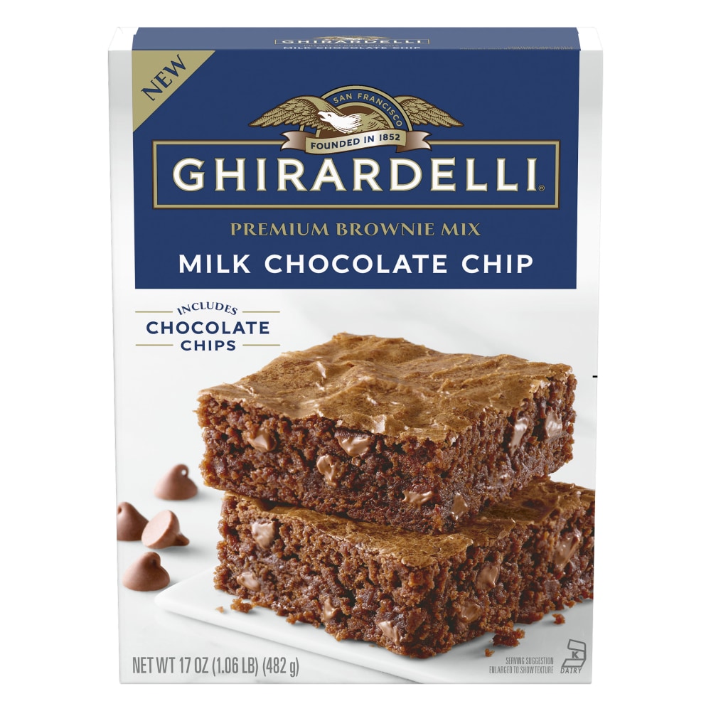 Ghirardelli® Milk Chocolate Chip Brownie Mix