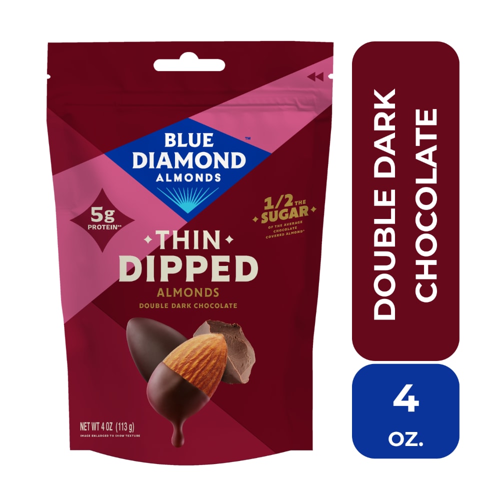 Blue Diamond® Thin Dipped Double Dark Chocolate Almonds